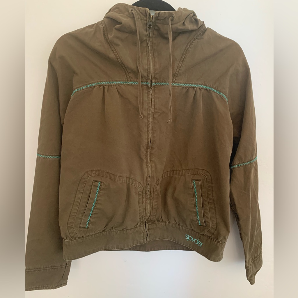 Spider Brand . Size M Woman Green Sport Jacket .Unique Style For You .